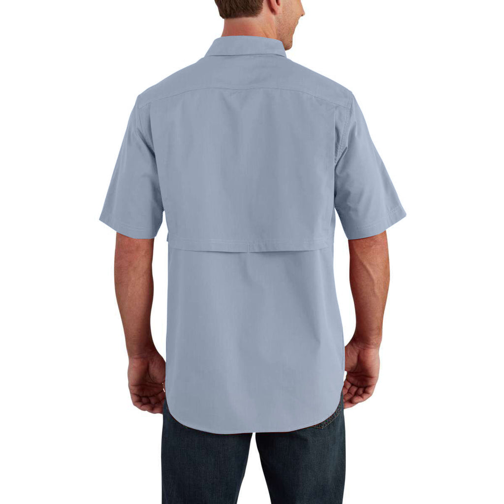 Carhartt Men's Celestial Blue Force Ridgefield Solid SS Shirt