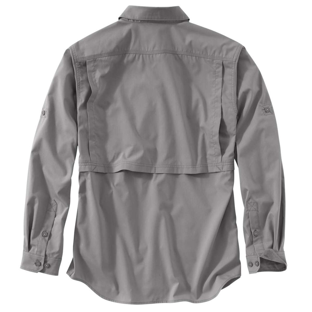 Carhartt Men's Asphalt Force Ridgefield Solid LS Shirt
