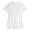 Carhartt Women's White Lockhart Short Sleeve V-Neck T-Shirt