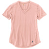 Carhartt Women's Peach Parfait Heather Force Ferndale Short Sleeve T-Shirt