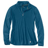 Carhartt Women's Stream Blue Heather Force Ferndale Quarter Zip Shirt