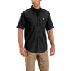 Carhartt Men's Black Rugged Professional Short Sleeve Work Shirt