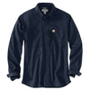 Carhartt Men's Navy Rugged Professional Long Sleeve Work Shirt