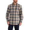 Carhartt Men's Asphalt Hubbard Plaid Flannel Shirt