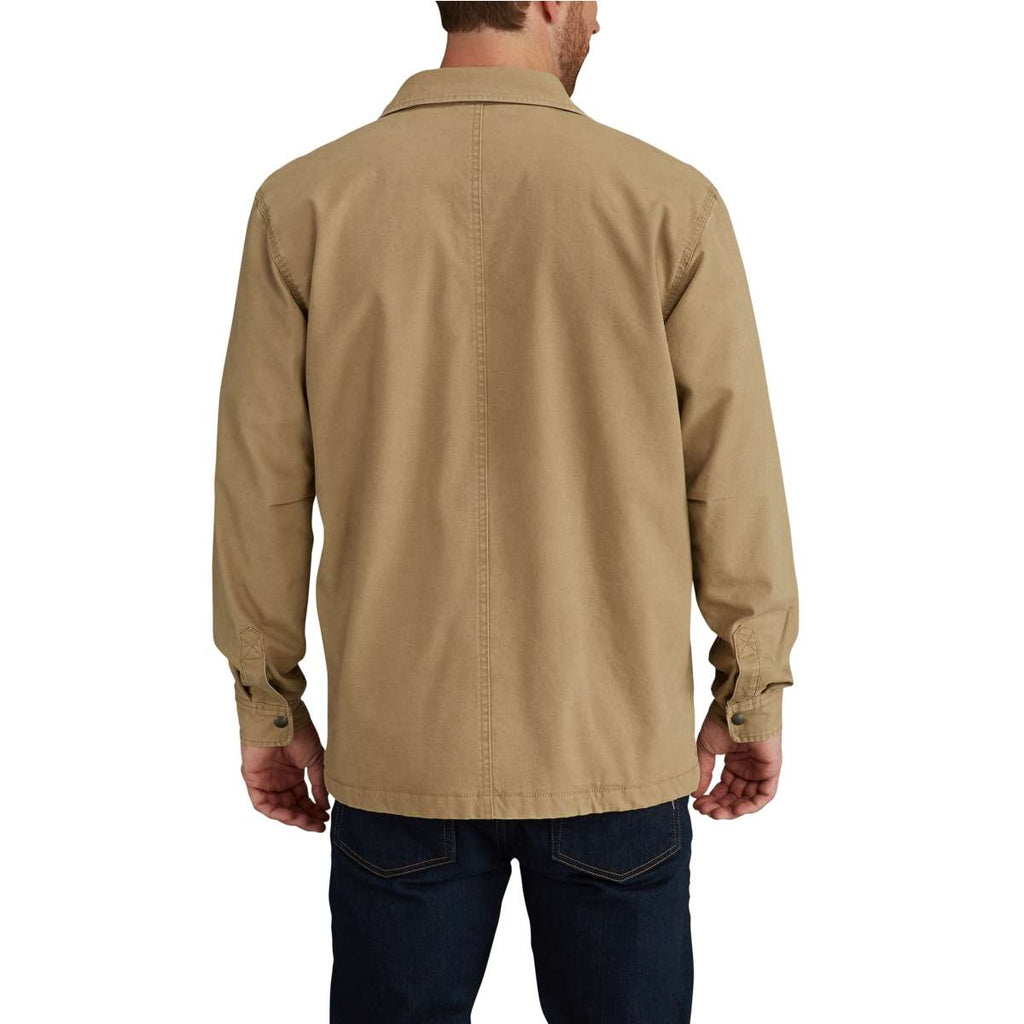 Carhartt Men's Dark Khaki Rugged Flex Rigby Shirt Jacket