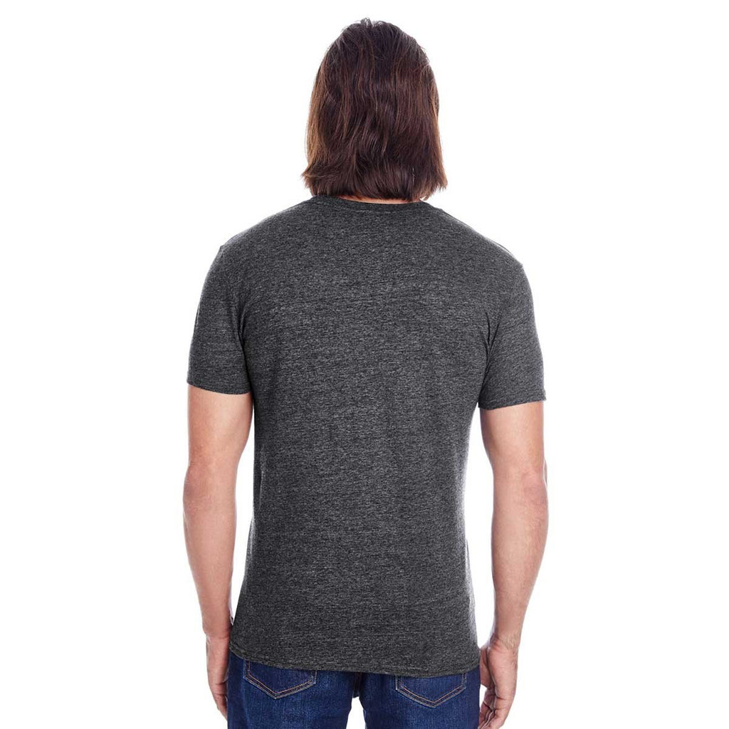 Threadfast Unisex Black Triblend Short-Sleeve T-Shirt