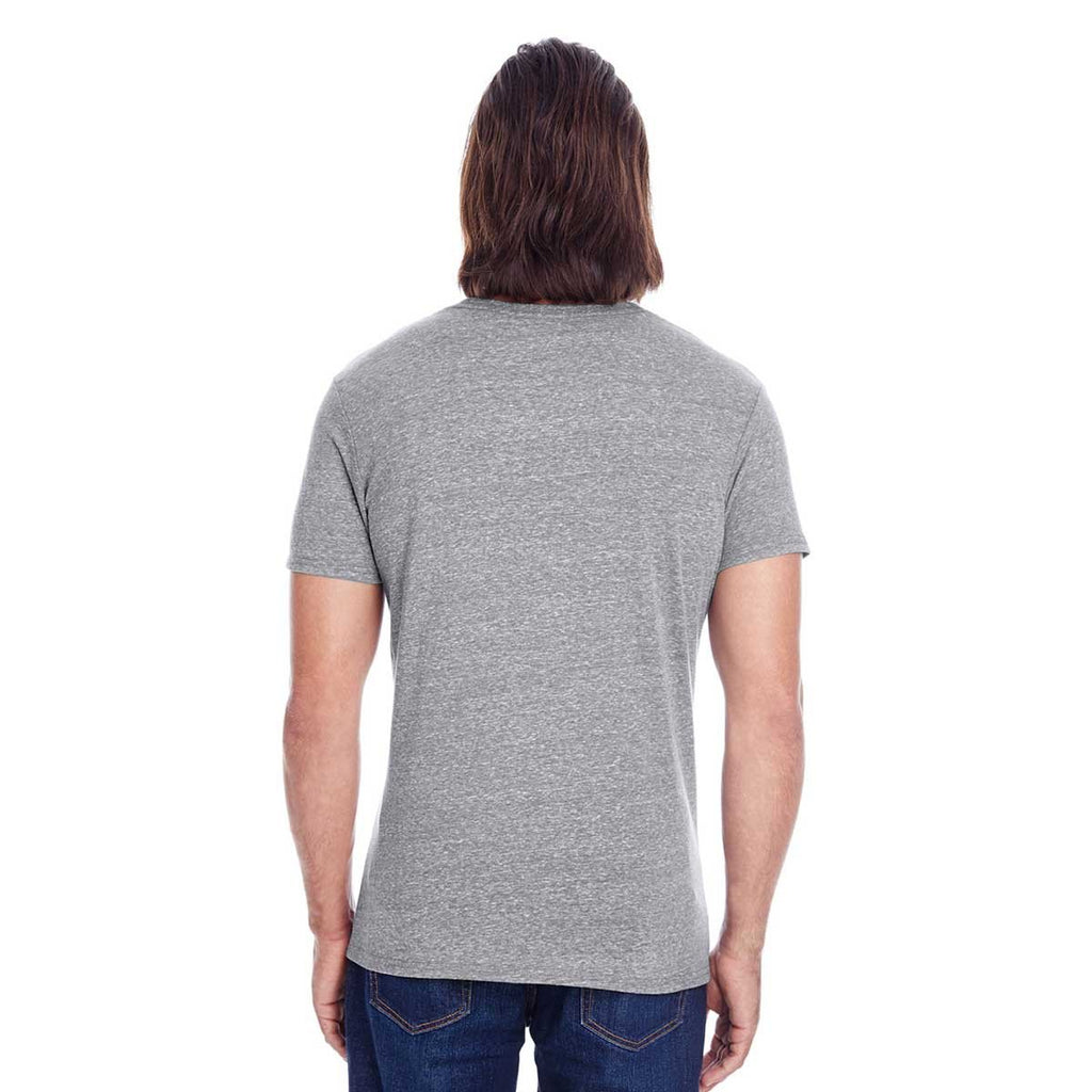 Threadfast Unisex Grey Triblend Short-Sleeve T-Shirt