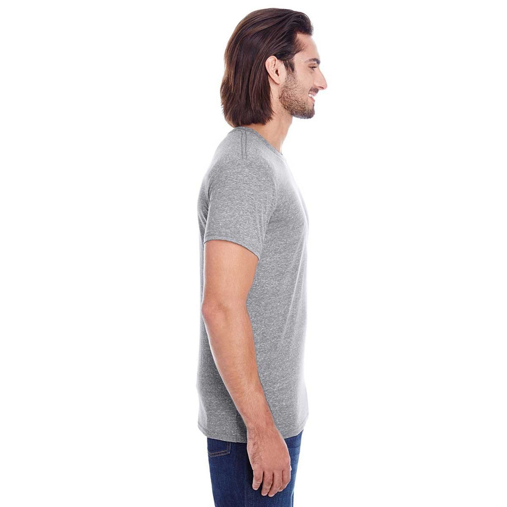 Threadfast Unisex Grey Triblend Short-Sleeve T-Shirt