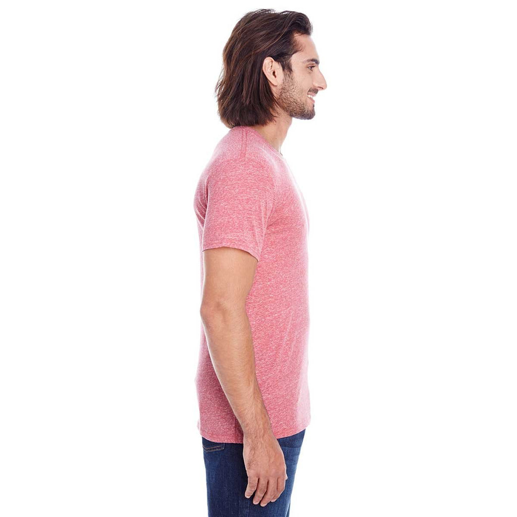 Threadfast Unisex Red Triblend Short-Sleeve T-Shirt