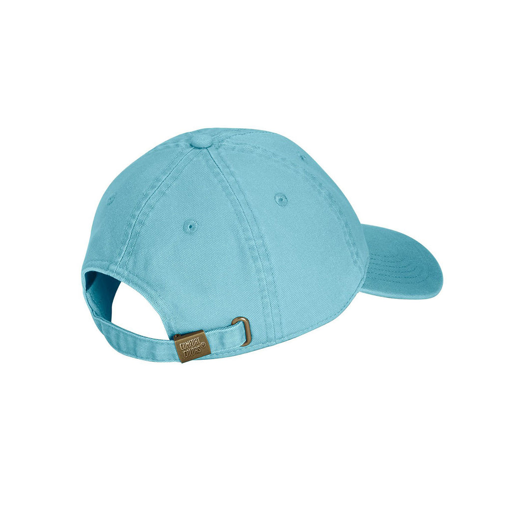 Comfort Colors Lagoon Blue Direct-Dyed Canvas Baseball Cap