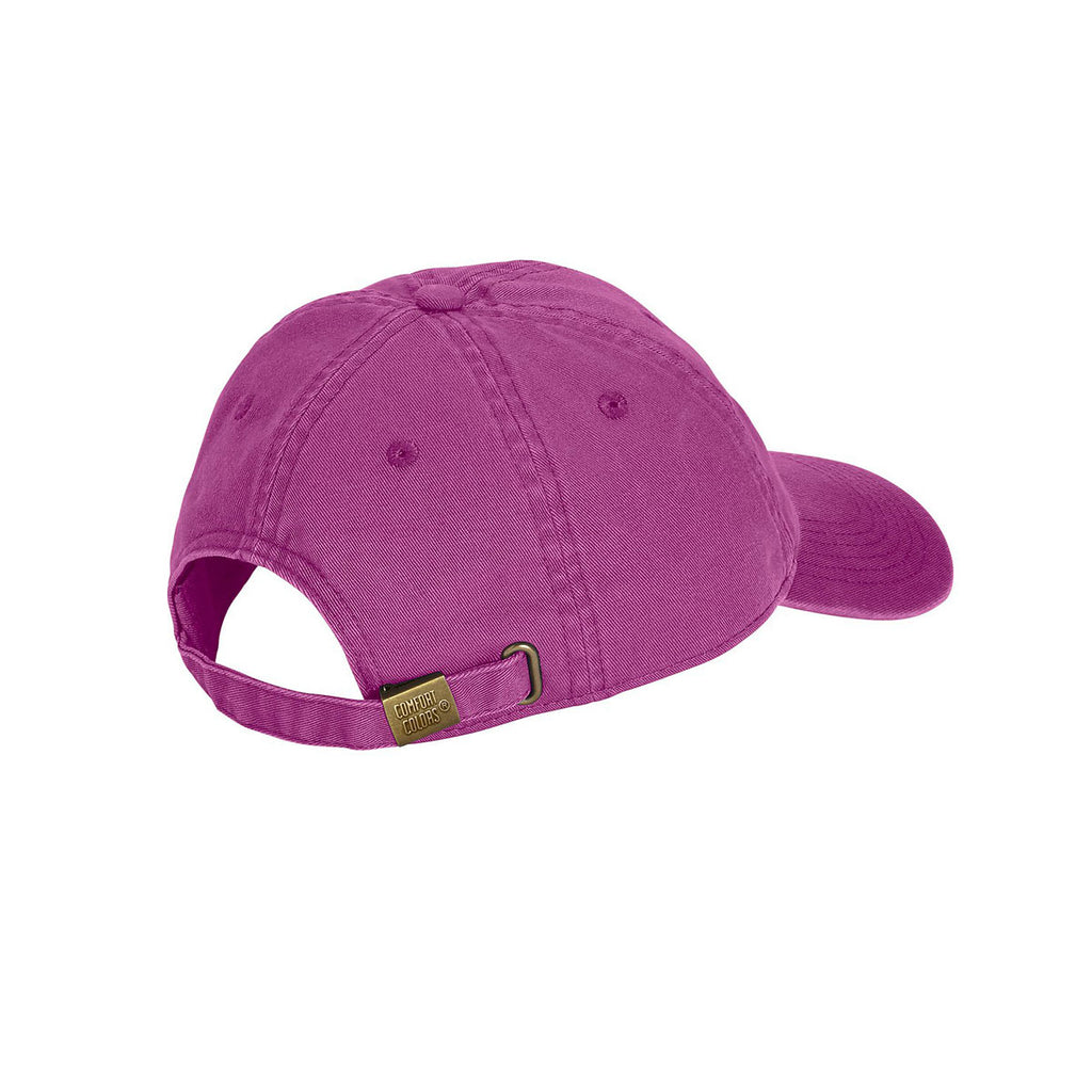 Comfort Colors Raspberry Direct-Dyed Canvas Baseball Cap