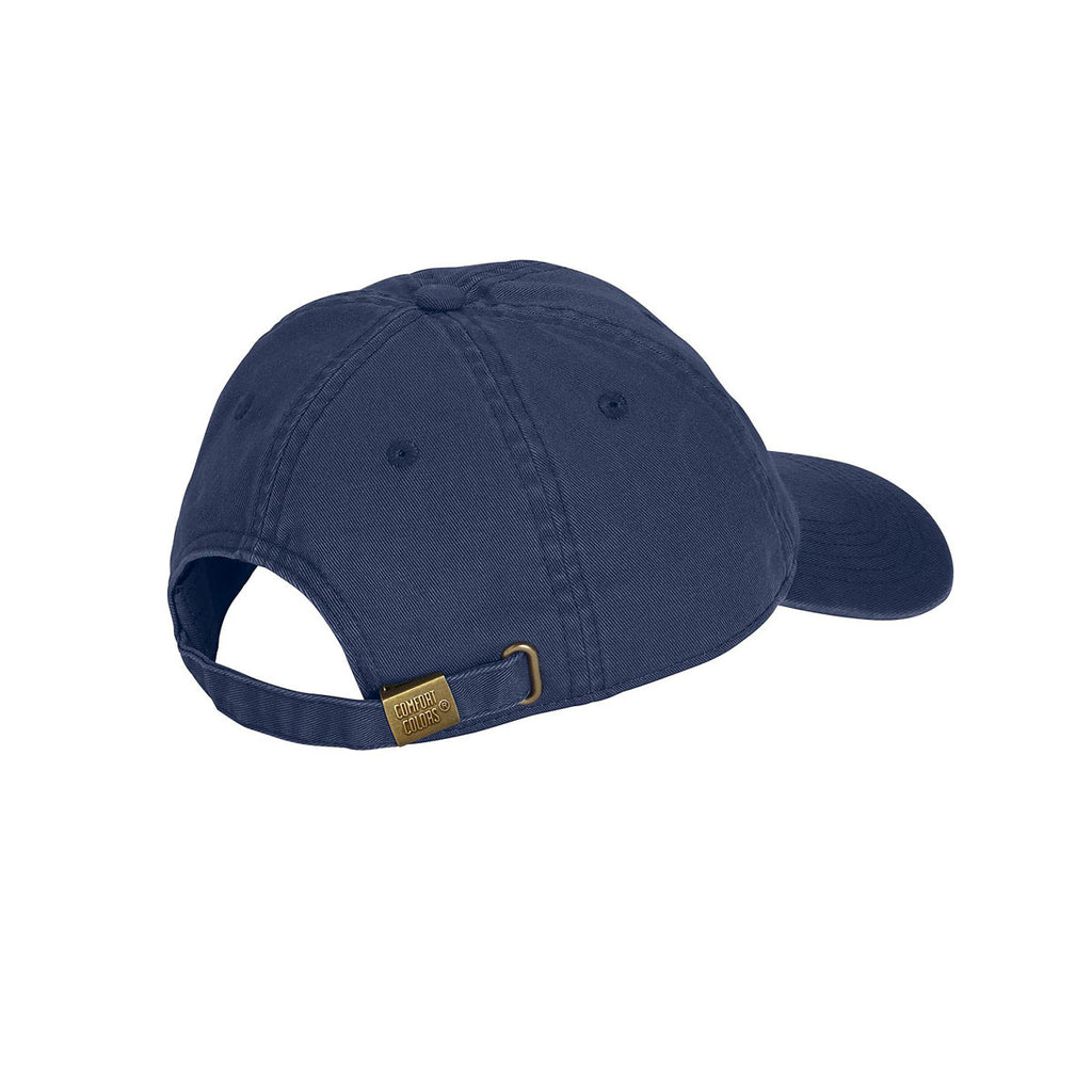 Comfort Colors True Navy Direct-Dyed Canvas Baseball Cap