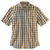 Carhartt Men's Carhartt Brown Essential Plaid Button Down Short Sleeve Shirt