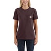 Carhartt Women's Deep Wine WK87 Workwear Pocket Short Sleeve T-Shirt