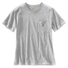 Carhartt Women's Heather Grey WK87 Workwear Pocket Short Sleeve T-Shirt