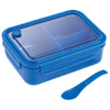 Leed's Three Compartment Blue Food Storage Bento Box