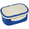 Leed's Blue Plastic and Wheat Straw Lunch Box Container