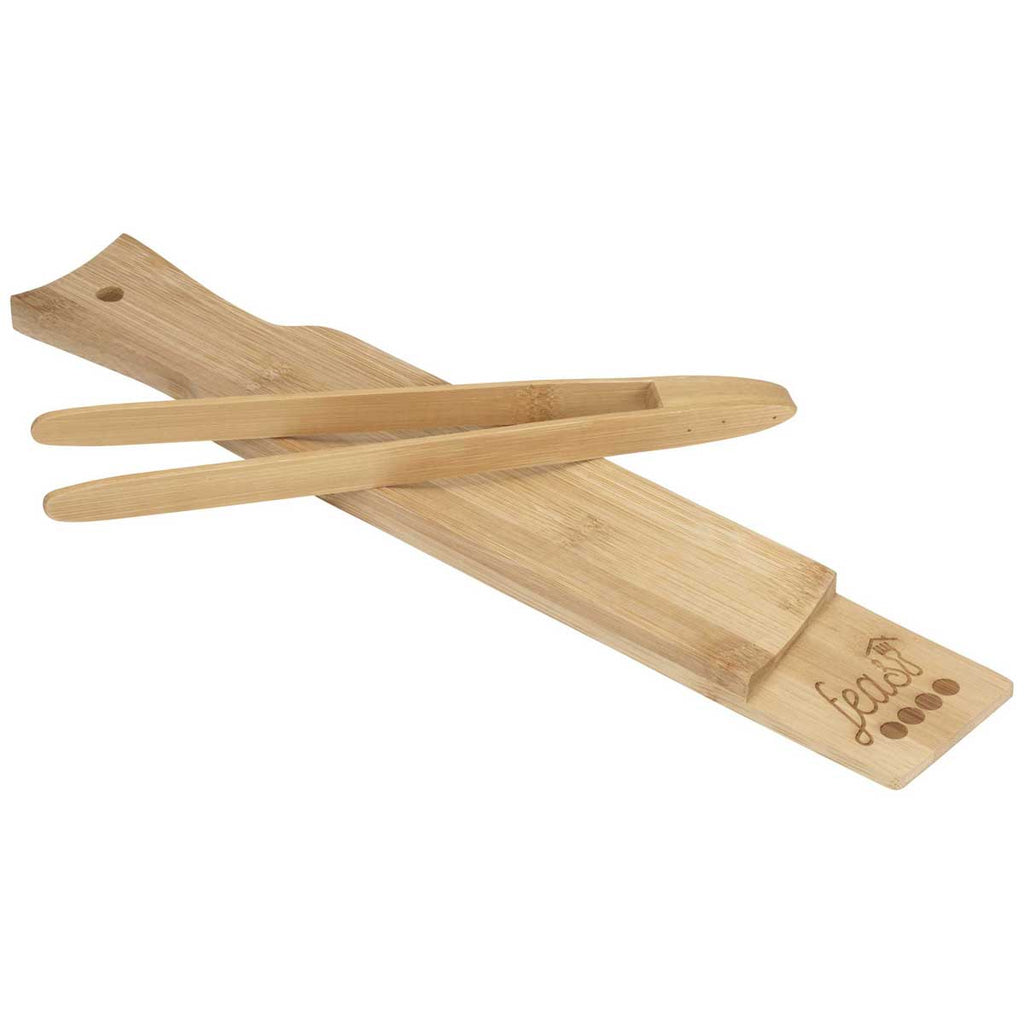 Leed's Natural Bamboo Cutting and Serving Board Set