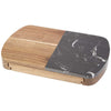 Leed's Natural Marble Cheese Board Set with Knives