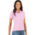 Antigua Women's Mid Pink Legacy Short Sleeve Polo Shirt