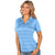 Antigua Women's Columbia Blue Multi Compass Short Sleeve Polo Shirt