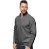 Antigua Men's Black Heather Gambit Pullover
