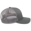 Pacific Headwear Graphite Trucker Snapback Braid Cap