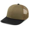 Pacific Headwear Moss Green/Black Trucker Snapback Braid Cap