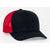 Pacific Headwear Dark Navy/Red Navy Snapback Trucker Mesh Cap