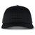 Pacific Headwear Black/Reflective Perforated 5-Panel Trucker Snap-Back Cap