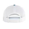 Pacific Headwear Elements Spindrift/White Elements Aqua Camp Trucker Snapback Cap