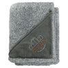 Leed's Charcoal Heathered Fuzzy Fleece Blanket