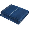 Leed's Blue Plaid Fleece Sherpa Blanket