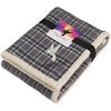 Field & Co. Grey Plaid Sherpa Blanket with Card and Band