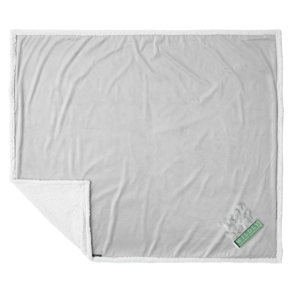 Field & Co. Grey 100% Recycled PET Sherpa Blanket