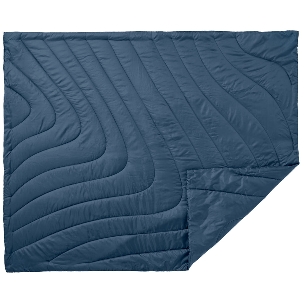 Leeds Navy Wave Recycled Insulated Outdoor Blanket