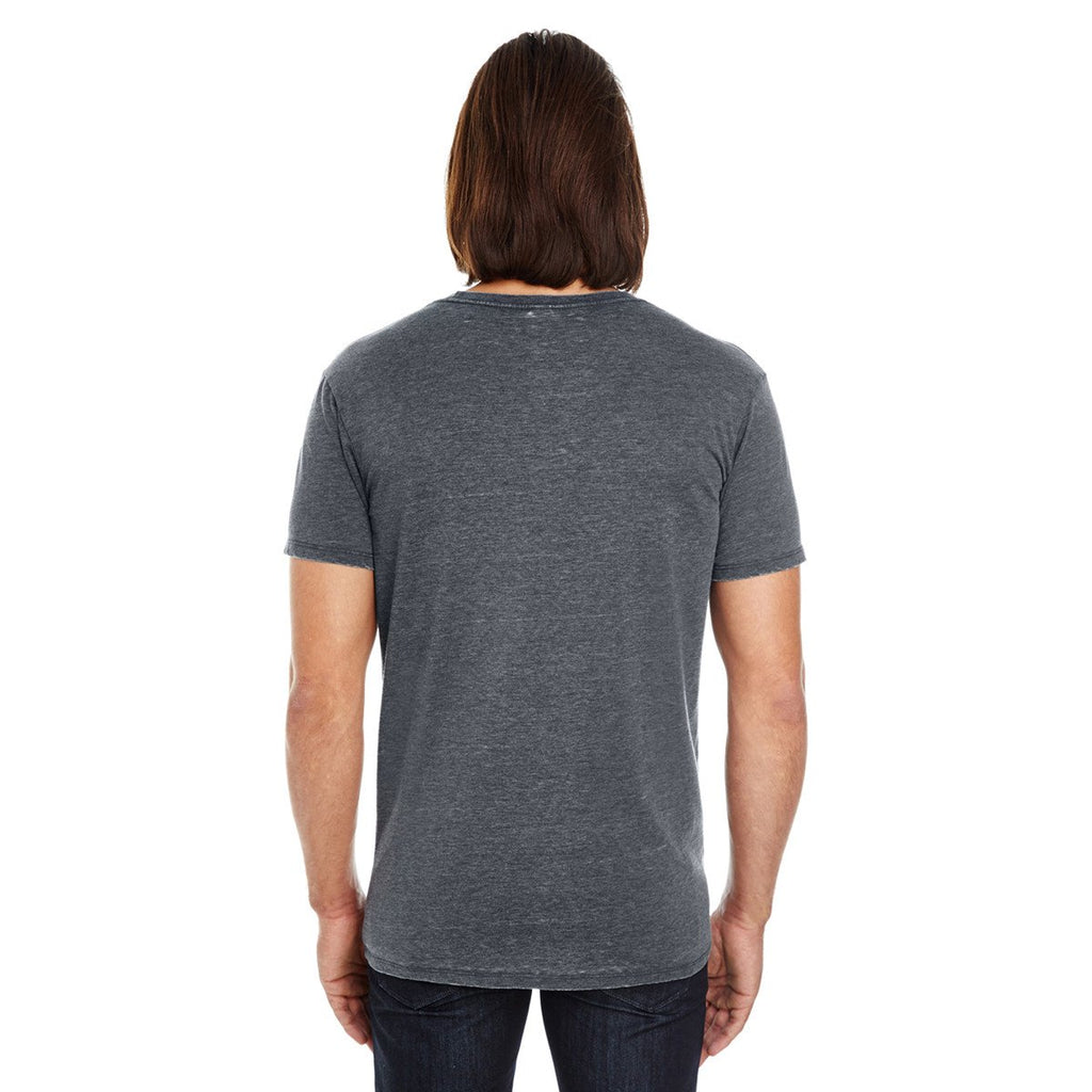Threadfast Unisex Vintage Charcoal Dye Short-Sleeve T-Shirt