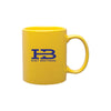 ETS Yellow C-Handle Ceramic Mug 11 oz