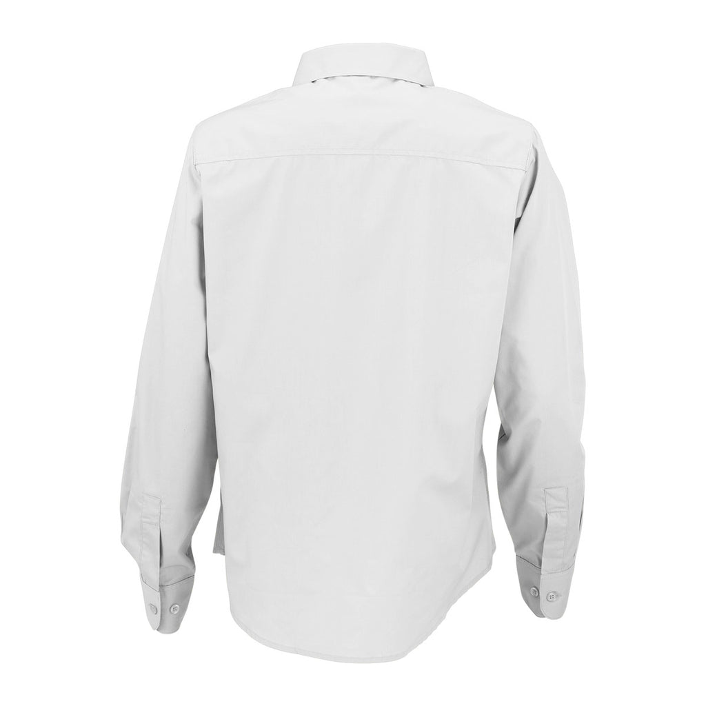 Vantage Women's White Blended Poplin Shirt