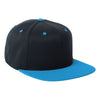 Flexfit Black/Teal Fitted Classic Two-Tone Cap