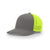 Richardson Charcoal/Neon Yellow Mesh Back Split Trucker R-Flex Hat
