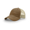 Richardson Driftwood/Khaki Mesh Back Split Garment Washed Trucker Hat