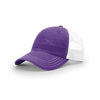 Richardson Purple/White Mesh Back Split Garment Washed Trucker Hat