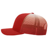 Richardson Red/White Fade Printed Mesh Trucker Hat