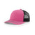 Richardson Hot Pink/Black Mesh Back Split Trucker Hat