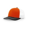 Richardson Orange/White/Black Mesh Back Tri-Colors Trucker Hat