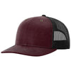 Richardson Burgundy/Black Split Fremont Trucker Hat