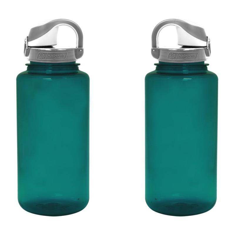 Nalgene Trout Green 32 oz On-The-Fly Wide Mouth Bottle