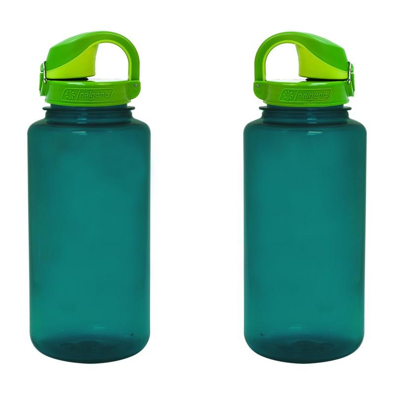 Nalgene Trout Green 32 oz On-The-Fly Wide Mouth Bottle
