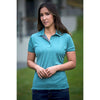 Landway Women's Heather Emerald Vertex Heathered Knit Shirt
